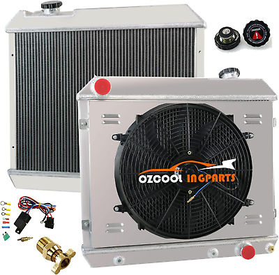 #ad 3 Row Core Aluminum DPI284 Radiator 16quot; Fan W Shroud amp; Relay Wiring Kit for 19 $324.99