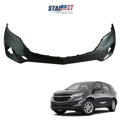 #ad Front Bumper Cover Primed For Chevrolet 2018 2019 2020 Chevy Equinox Black New $50.25
