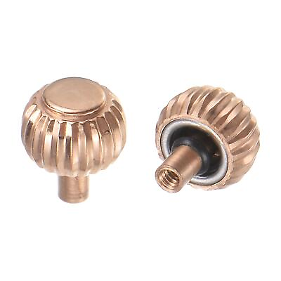 #ad 2Pcs 4.7x4mm Watch Crown SUS304 Knurled Ball Long Stem 2mm ID Rose Gold Tone $9.60
