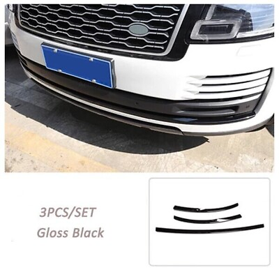 #ad 3Pcs Front Bumper Protector Strip Trim Molding For Range Rover L405 18 22 Black $110.69