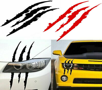 #ad Monster Claw Scratch Decal Reflective Sticker for Car Headlight Decoration $1.99