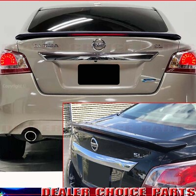 #ad Spoiler For 2013 2014 2015 Nissan Altima 4D Factory Style Wing w LED GLOSS BLACK $71.95