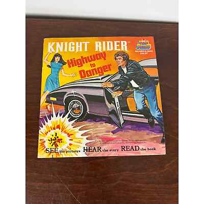 #ad Vintage Knight Rider Highway to Dange Book and record 1982 $100.00