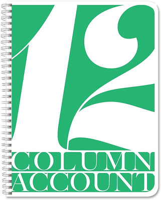 #ad BookFactory 12 Column Ledger Book Account Book Accounting Ledger Notebook 12 Co $28.13