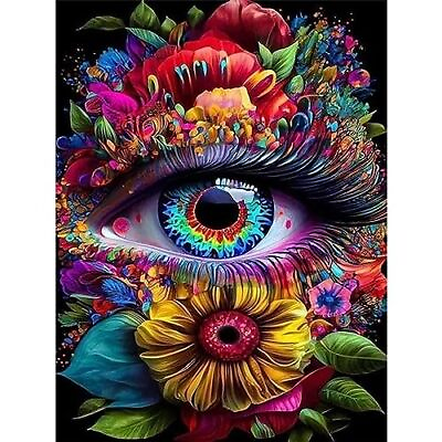 #ad Eye Diamond Painting Kits for Adults Diamond Art Kits for EyesFlower Eyes Ge... $6.28