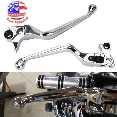 #ad Chrome Hand Levers Clutch Brake Lever For Harley Sportster Heritage Softail Dyna $23.99