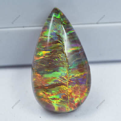 #ad CERTIFIED 5.65 Ct Multi Color Opal Natural Pear Cut Loose Gemstone $14.59