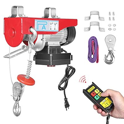 #ad Electric Hoist 880 Lbs Automatic Lift Electric Cable Hoist with Wireless Rem... $203.69