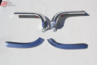 #ad 1963 Chevy Impala Front Fender Head Light Lamp Upper Lower Eyebrow Moldings New $134.96