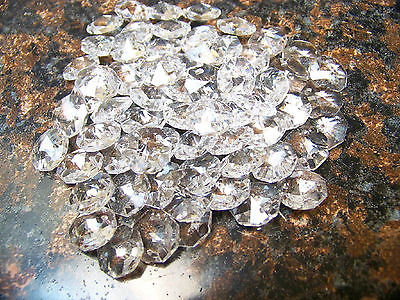 #ad BULK 2000 14MM Crystal octagon beads bundle 1000 beads 1000 bowtie connectors $82.97