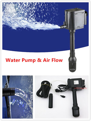 Fish Tank Adjustable Silent Air Water Pump Submersible Fountain Large Aquarium $14.99