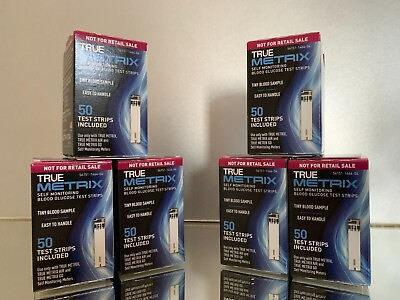 #ad True Metrix Blood Glucose Test Strips 300 CT 6 BOXES EXP 07 2025 FREE SHIPPING $53.95