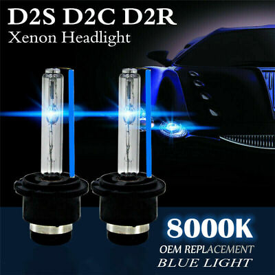 #ad #ad 2 Pcs D2S 55W 8000K HID Xenon Replacement Low High Beam Headlight Lamp Bulbs $9.88