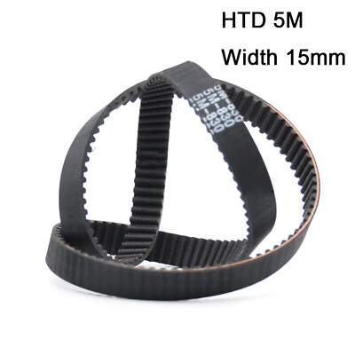 #ad HTD 5M Timing Belt Arc Teeth Pitch 5mm Width 10mm Rubber Drive Belt 220 1780mm $14.83