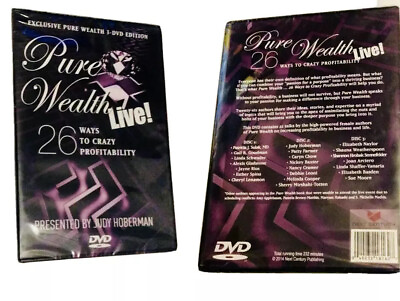 #ad Judy Hoberman Pure Wealth Live 26 Ways to Crazy Profitability 3 DVD Edition $24.99