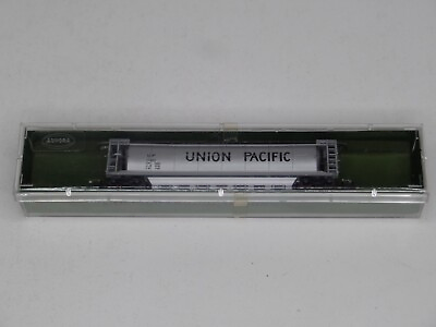 #ad #ad Aurora Postage Stamp N Scale 1:160 Gauge 4866 50#x27; Union Pacific Center Flow Car $11.95