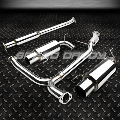 #ad STAINLESS STEEL CATBACK EXHAUST SYSTEM 4.5quot;TIP MUFFLER FOR 98 02 HONDA ACCORD V6 $208.88