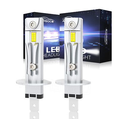 #ad H1 Super Bright LED Headlight Kit High Low Beam Fog Driving Bulbs 6500K White 2x $39.99