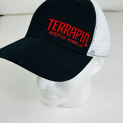 #ad Terrapin Beer Co. Tshep Cap Trucker Hat Black Athens Ga. Embroidered New $19.45