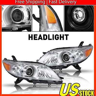 #ad Driver amp; Passenger Side Headlight Assembly For 2011 2012 13 2020 Toyota Sienna $125.99