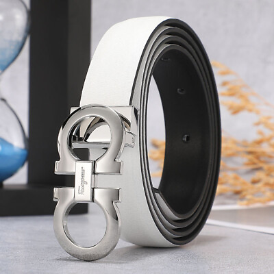 #ad Women#x27;s casual and fashionable business flat buckle double sided versatile belt $28.89