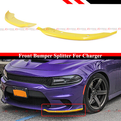 #ad FOR 15 22 DODGE CHARGER SRT SCAT PACK FRONT BUMPER LIP LOWER TRIM GUARD SPLITTER $29.99