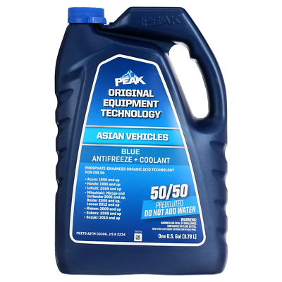 #ad PEAK Original Equipment Technology Antifreeze Coolant for Asian Vehicles Blu $18.95