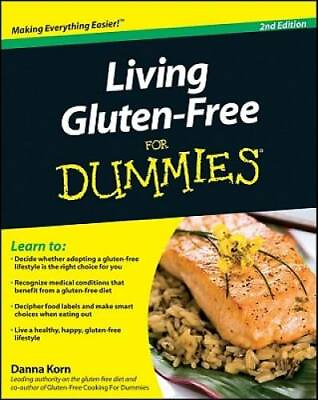 #ad Living Gluten Free For Dummies Paperback By Korn Danna GOOD $3.90