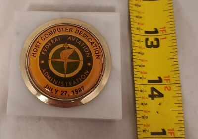 #ad VTG Federal Aviation Administration Host Computer Dedication Paper Weight $26.99