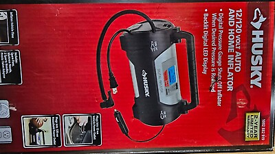 #ad Husky 12 120 Volt Auto And Home Inflator 1002 882 919 New Sealed Box $55.99