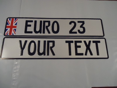 #ad Euro German Style Embossed Aluminum Lic Plate UK FLAG 9 total spaces $24.99