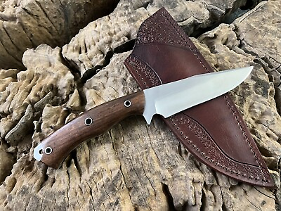 #ad Custom Fixed Blade Hunting Knife Bushcraft Camping Survival Outdoor Knife $56.00