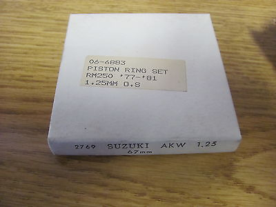 #ad NOS OEM Rocky Piston Rings Suzuki RM250 1.25 OS 1977 81 06 6883 $22.35