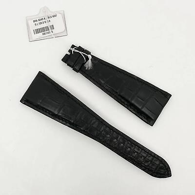 #ad Bvlgari 29mm X 16mm Black Alligator Leather Strap 100116115 $385.00