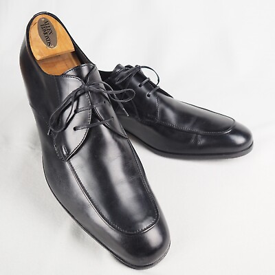 #ad To Boot New York Adam Derrick Derby Oxfords Sz 10 Black Apron Toe Italy Shoes $62.90