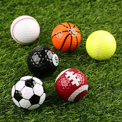 #ad Novelty Golf Balls Multi Ball Golf Game Indoor Outdoor Training Sports Fans Gift $2.47