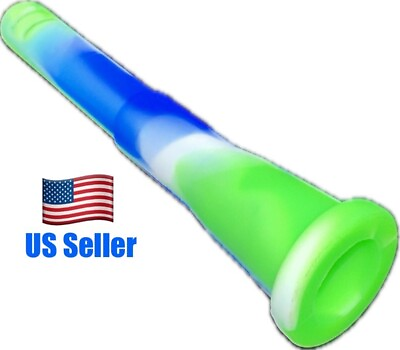#ad 4quot; 14mm To 18mm Silicone Downstem for Hookah Smoking Bong US Free Ship $9.95