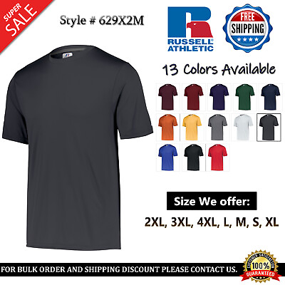 #ad Russell Athletic Men#x27;s Dri Power Core Performance Interlock T Shirt 629X2M $17.35
