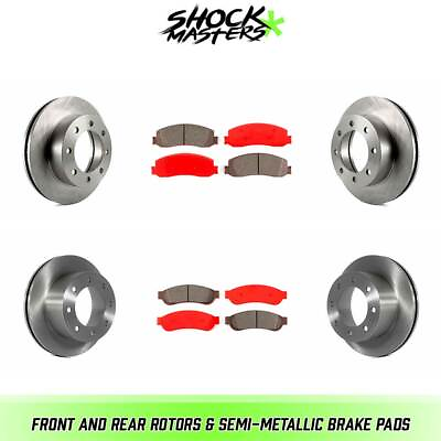 #ad Front amp; Rear Rotors amp; Semi Metallic Brake Pads for 2012 Ford F 350 Super Duty $311.31