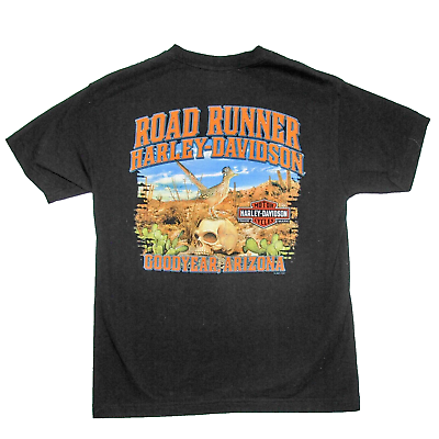 #ad Roadrunner Harley Davidson Motorcycles sz M T Shirt Goodyear Arizona Medium $29.95
