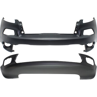 #ad New Bumper Covers Fascias Set of 2 Front for Cherokee CH1014112 CH1015119 Pair $284.66