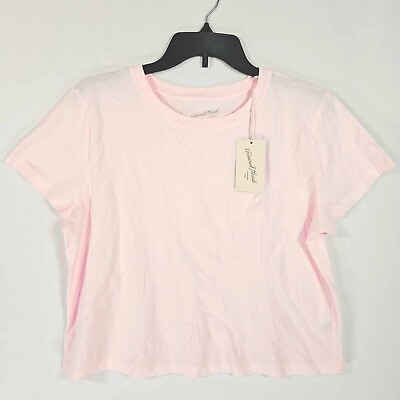 #ad Universal Thread T Shirt Womens Large Cotton Short Sleeve Round Neck Pink $13.95