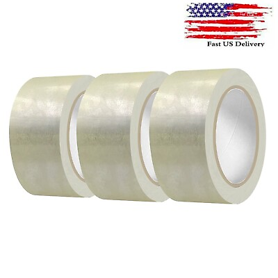 #ad #ad 3 ROLLS Carton Sealing Packaging Packing Clear Tape 2 mil 2 x 55 yard 165 ft $8.95
