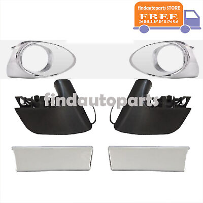 #ad 6PCS Left amp; Right Lower Bumper Cover Grille w Trim w Fog Light Lamp For Rx350 $63.81