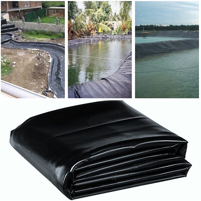#ad 33*26FT Durable Flexible Fish Pond Liner Pools Underlaymen Membrane Garden PVC $87.99