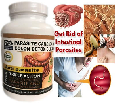 #ad PARASITE DETOX BODY CLEANSE Complex Anti PARASITE Support Cleanse 100 quick $10.75