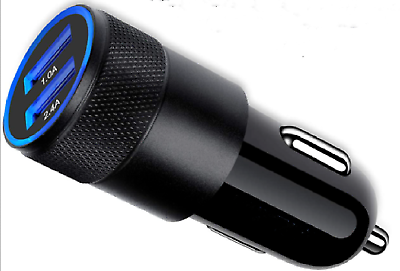 #ad 12V 1.0A 2.4A Car Charger Fast Charge Dual Port USB $9.77