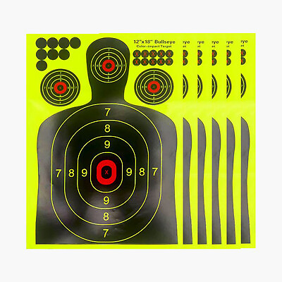 #ad 20 Pack Shooting Targets Splatter Paper Shots Burst Gun Shoot Rifle Exercises $21.99