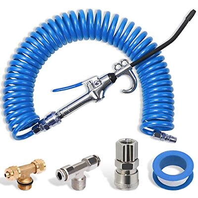 #ad 9m Red Truck Dust Air Blow Gun Kit Long Air Hose Heavy Duty Cleaning With Long N $25.05