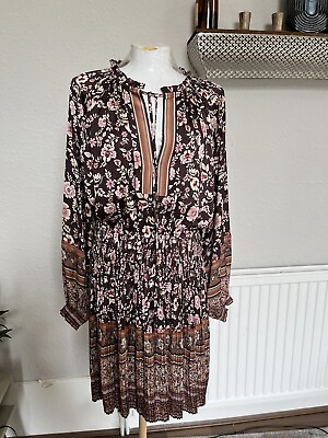#ad Anthropologie Current air Ethnic print size M very soft elastic waist GBP 35.00